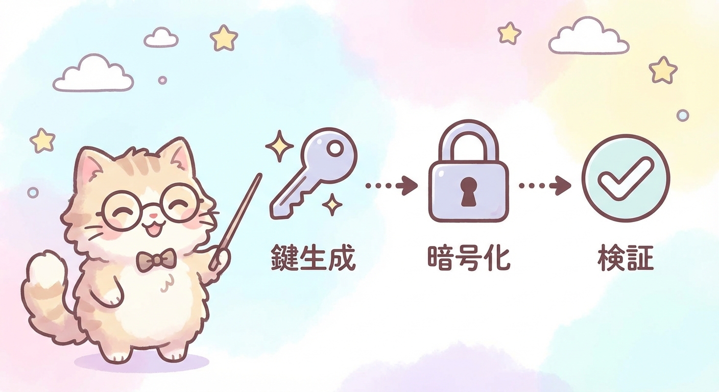 暗号化のワークフロー