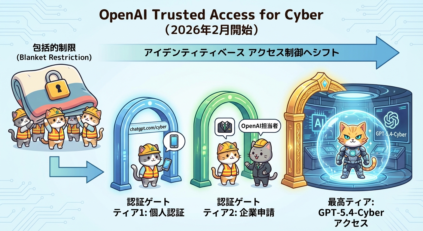 Trusted Access for Cyberプログラムの概要図