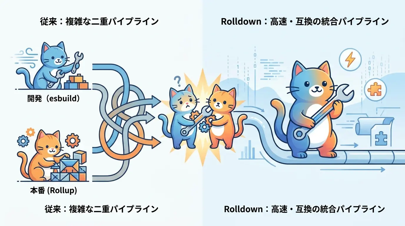 esbuildの速度とRollupの互換性を統合したRolldown