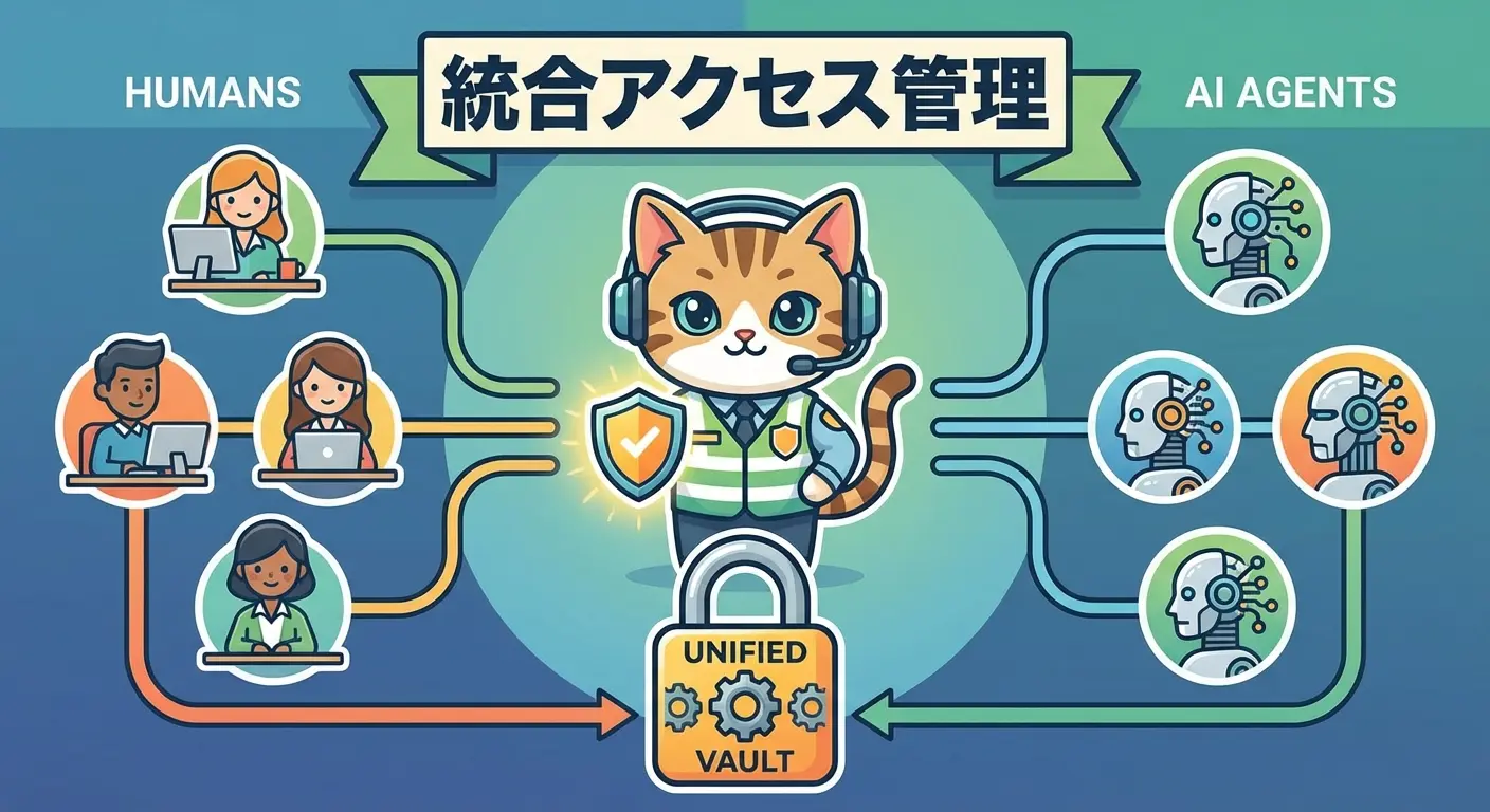1Password Unified Accessの統合アクセス管理を示すインフォグラフィック