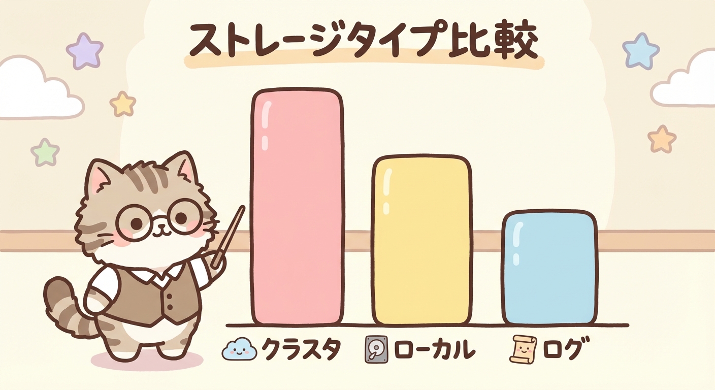 ストレージタイプの比較