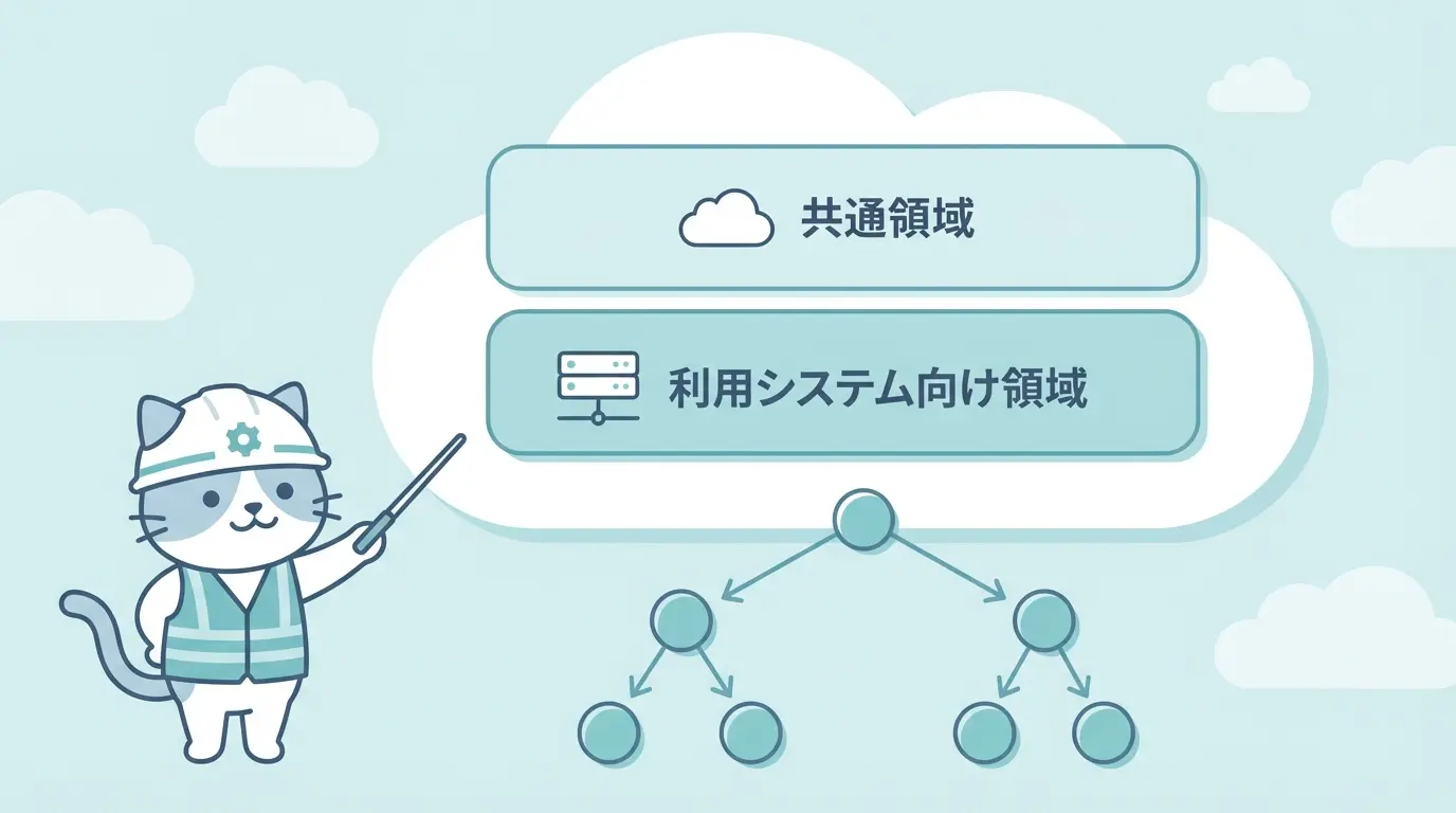 AWS版ガバメントクラウドのアカウント構成図