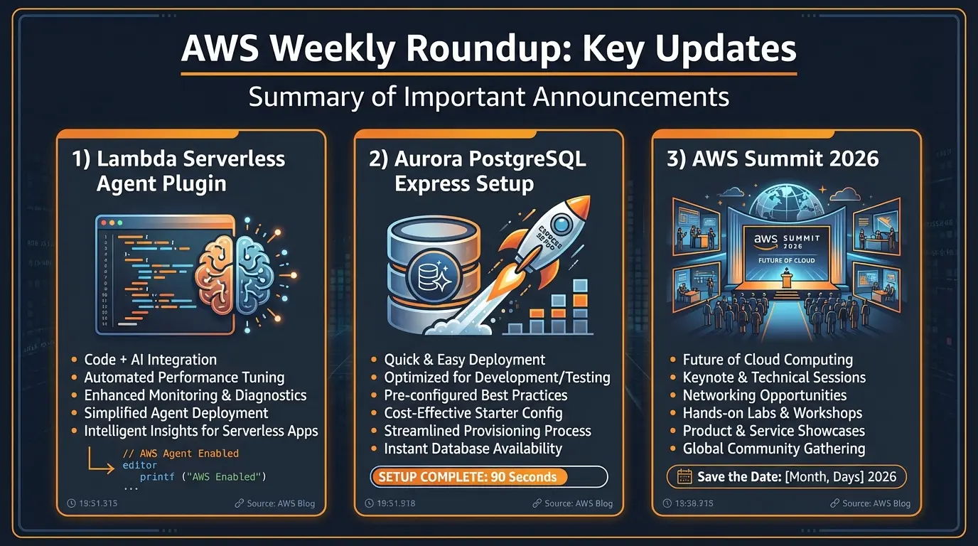 Amazon Aurora PostgreSQL ServerlessとAWS Lambda強化のイメージ図