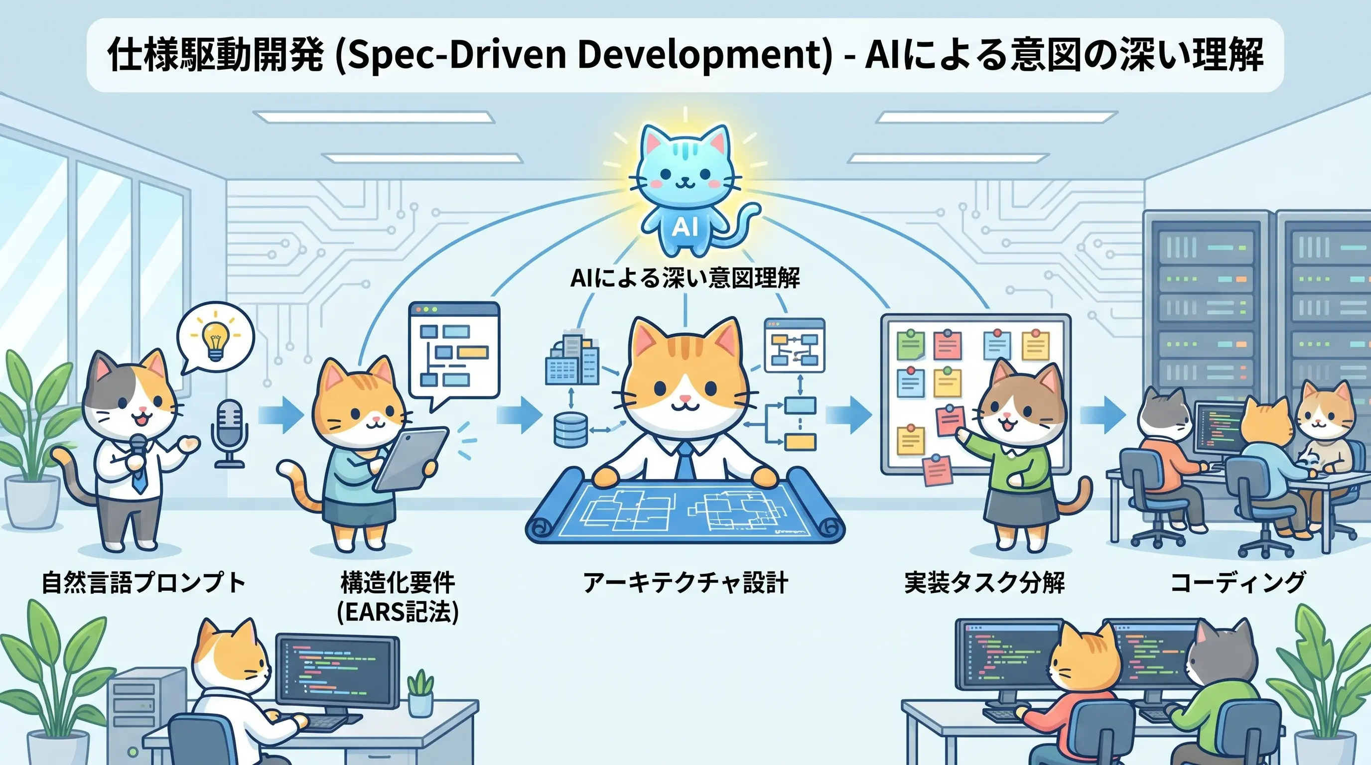 仕様駆動開発(Spec-Driven Development)の概念図