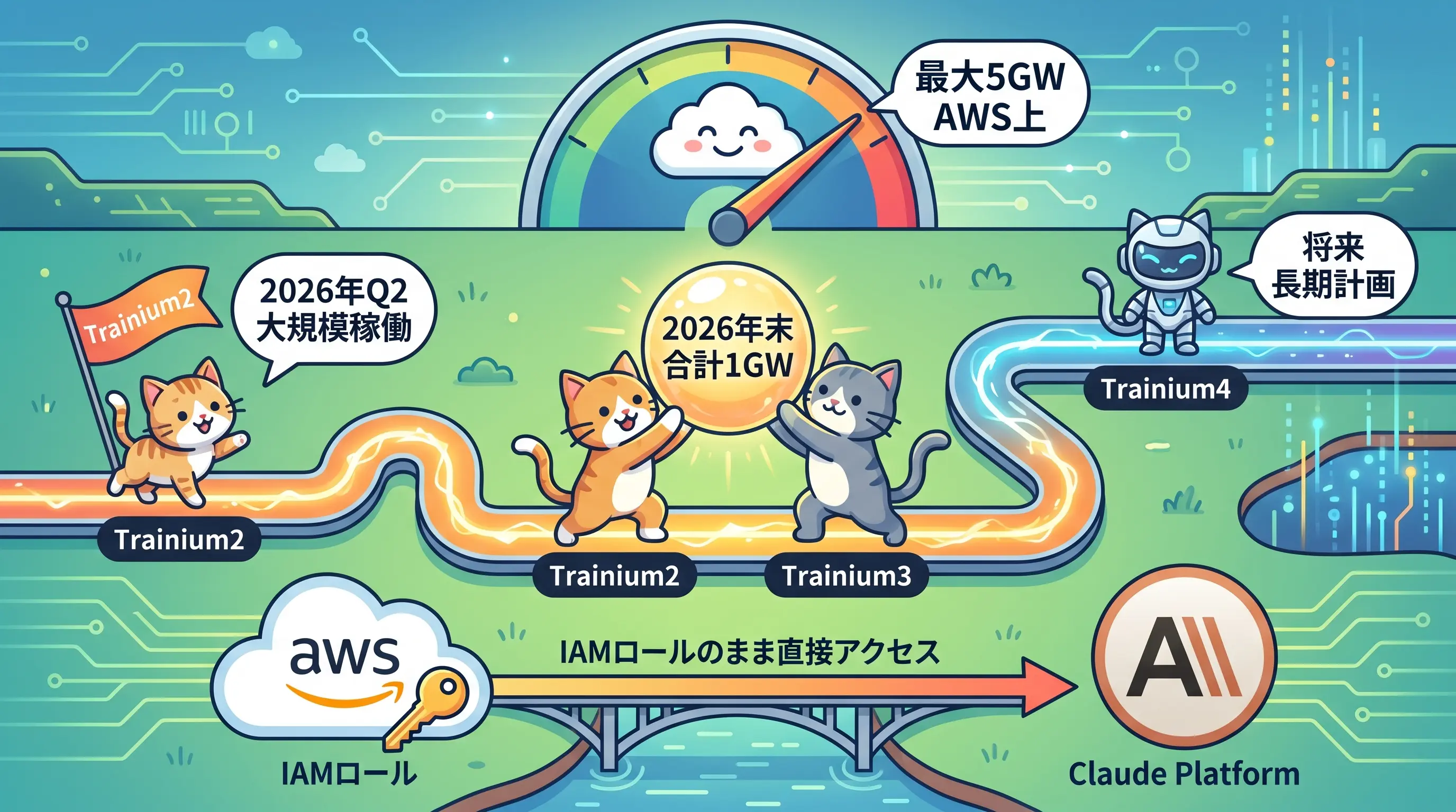 Trainiumチップ世代ロードマップ
