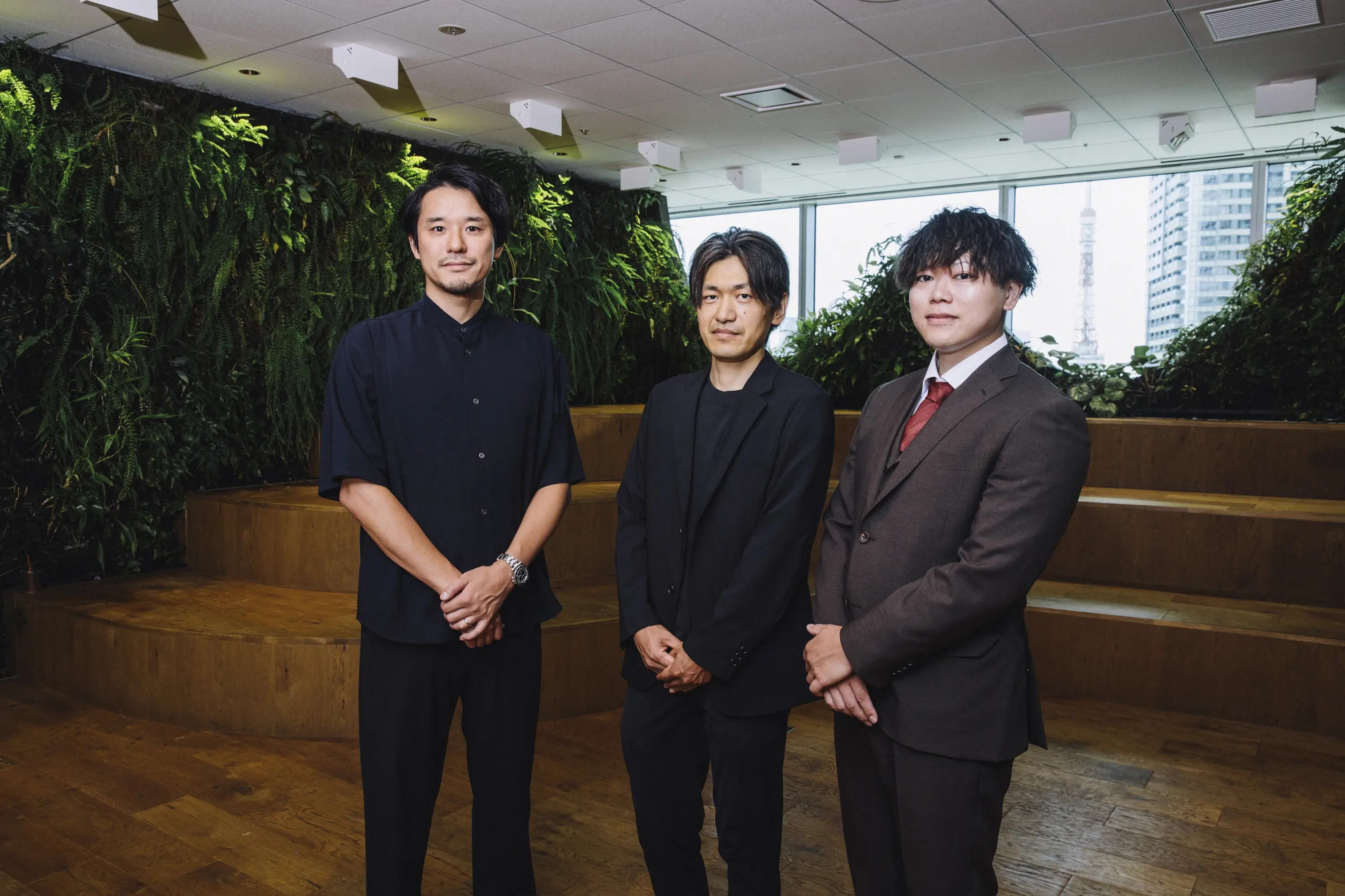 合同会社DMM.com 小池様（左）、Ragate 株式会社 清宮（中）、池原（右）